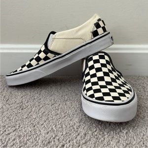 Black and white checkered vans